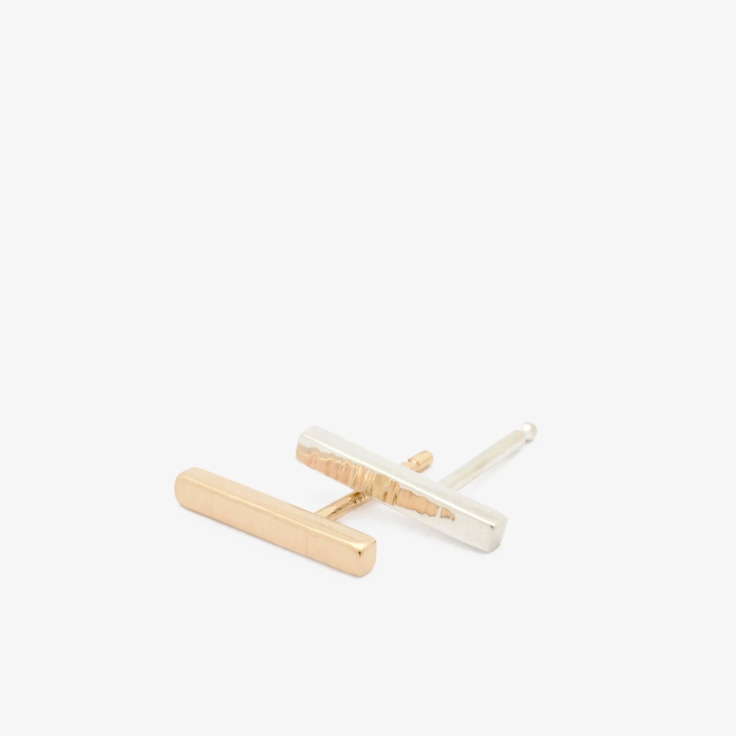 Hammered Bar Earring