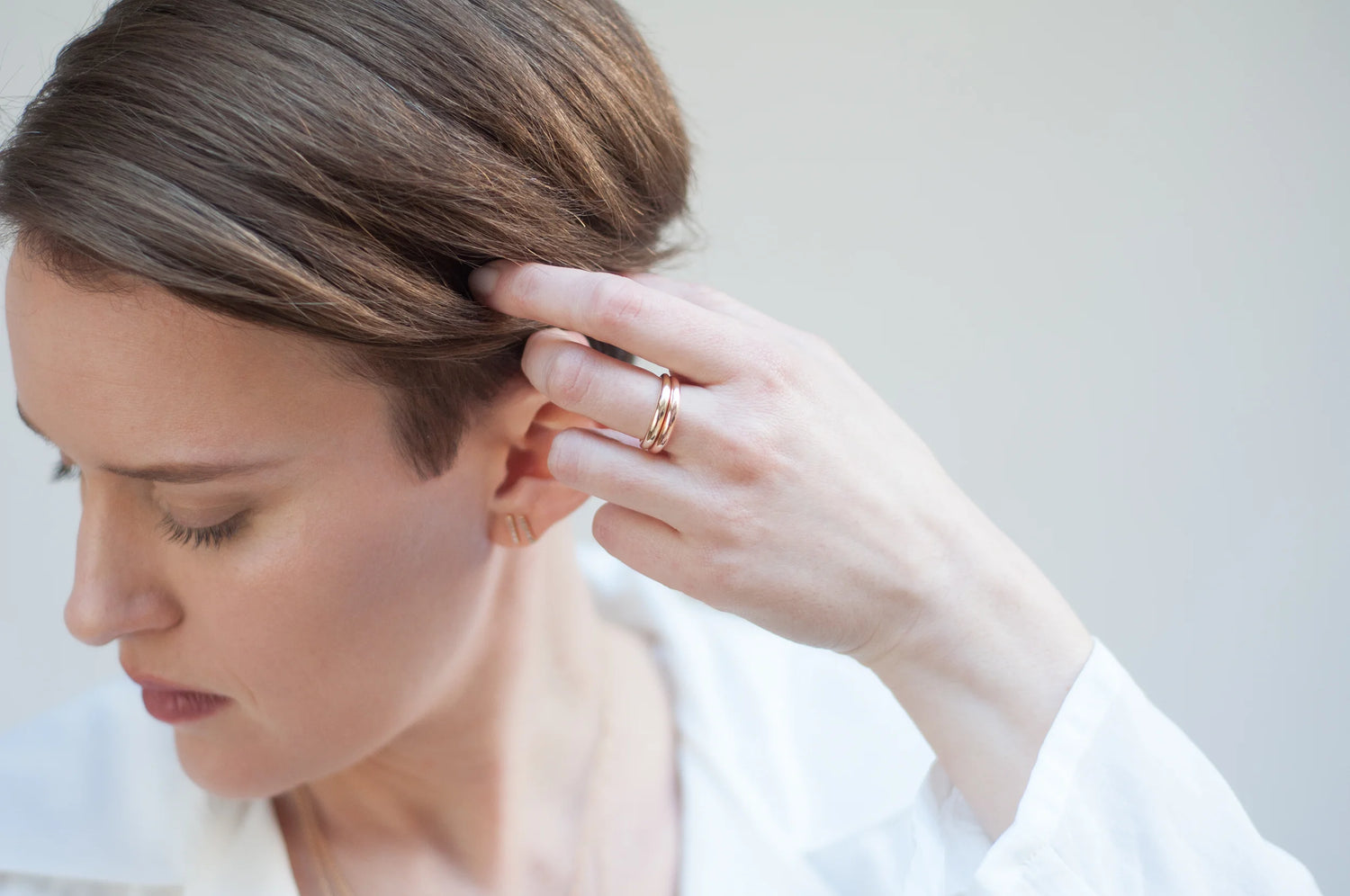 Hammered Bar Earring