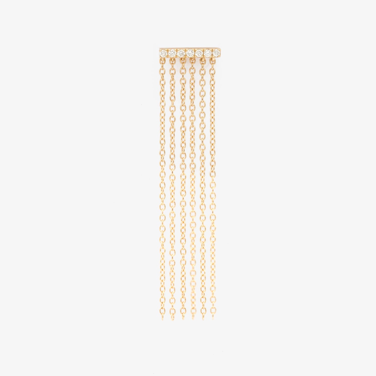 Pave Fringe Earring