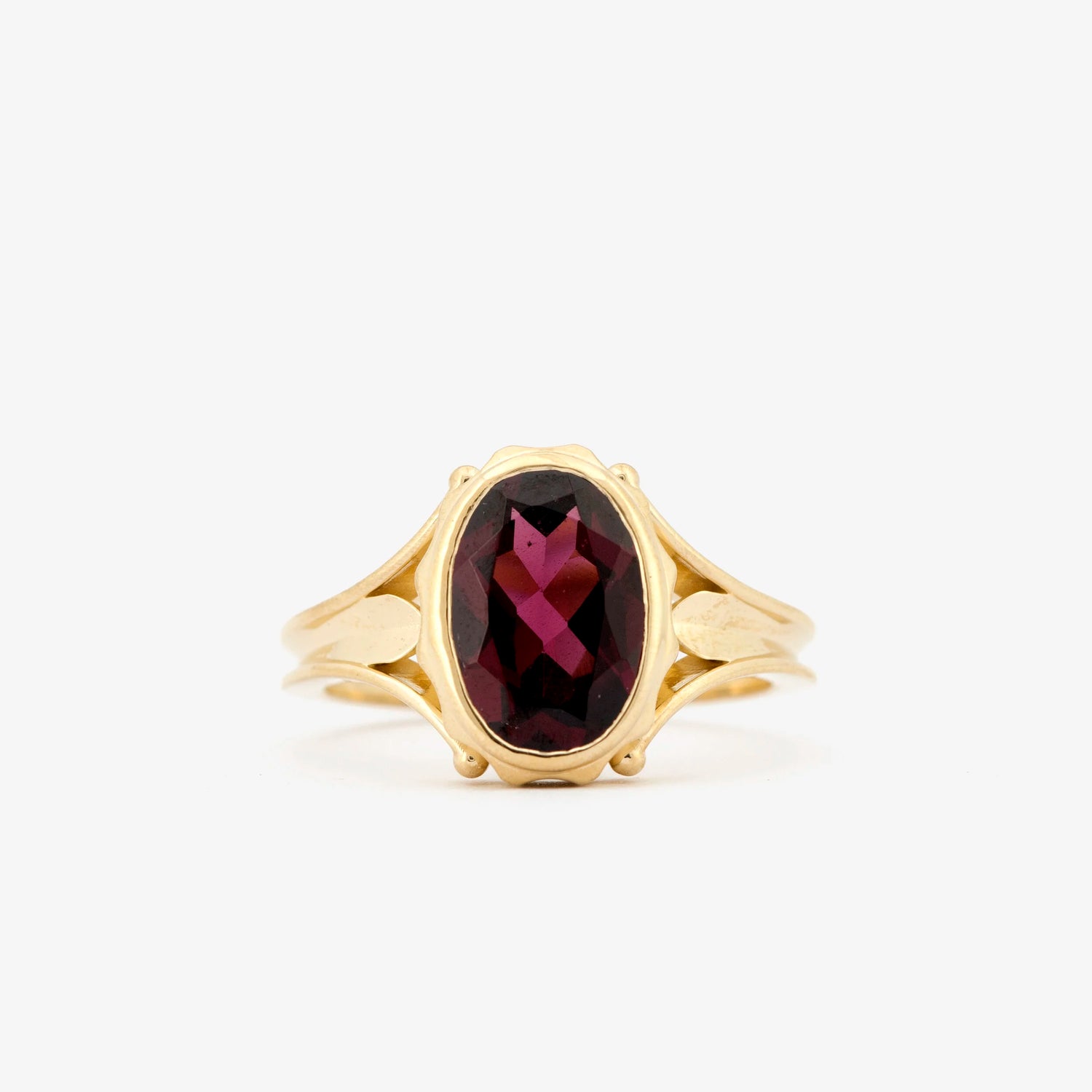 Garnet Signet Ring