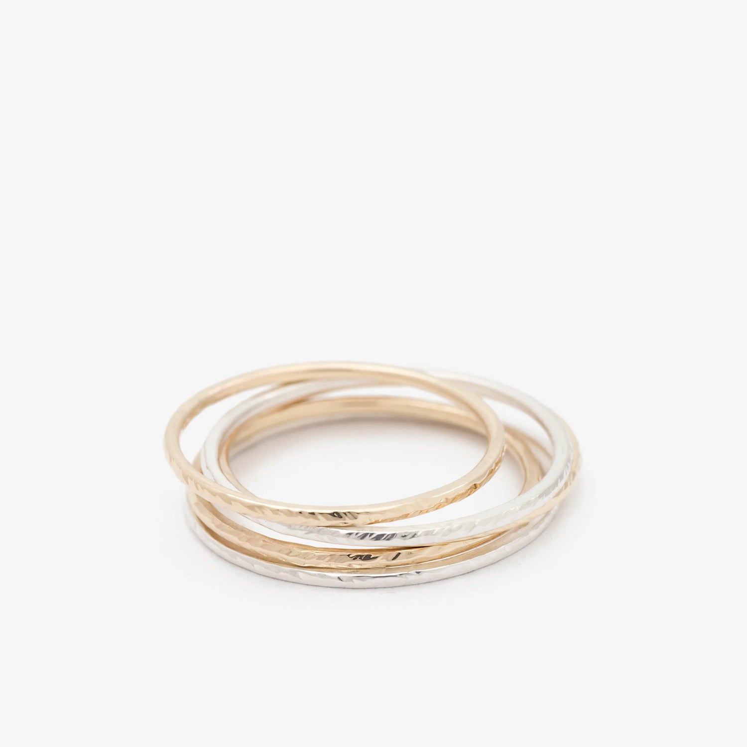 J+G Hammered Rings