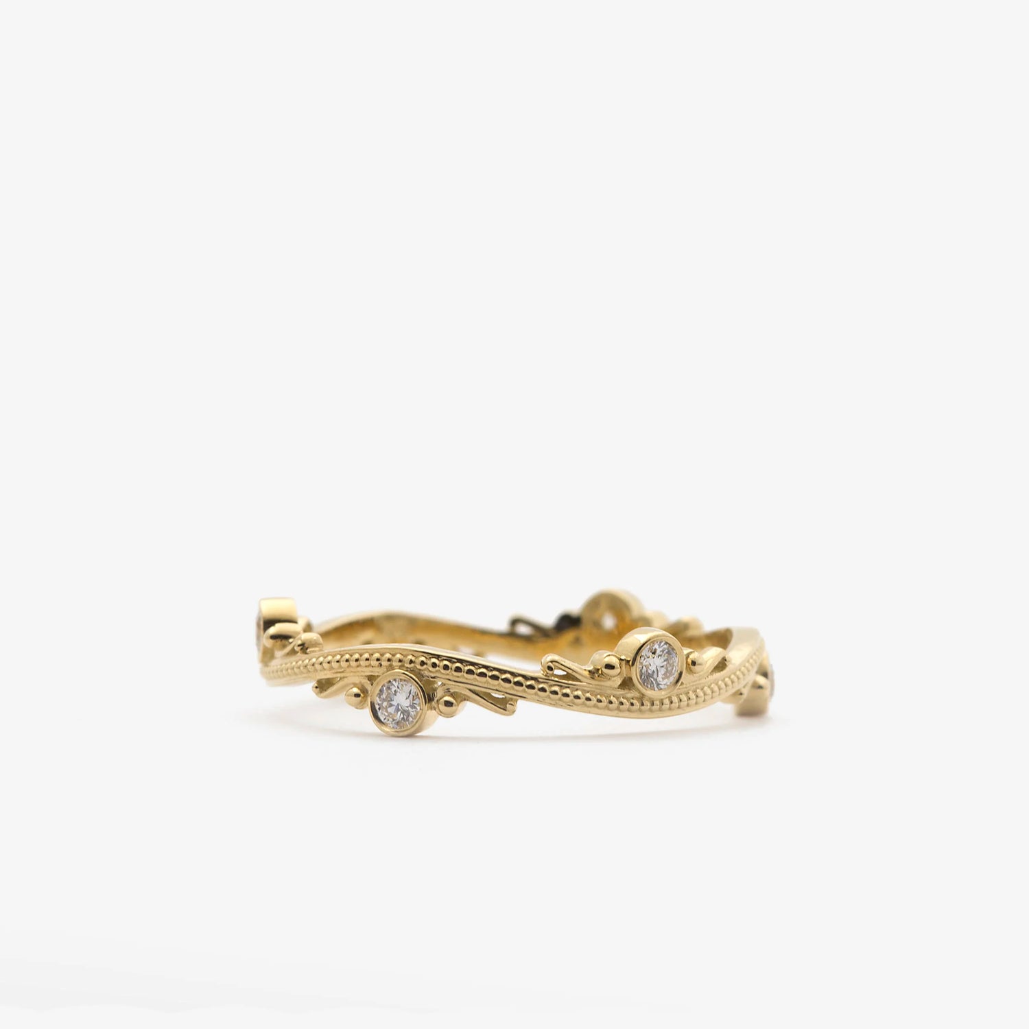 Beaded Wave Ring
