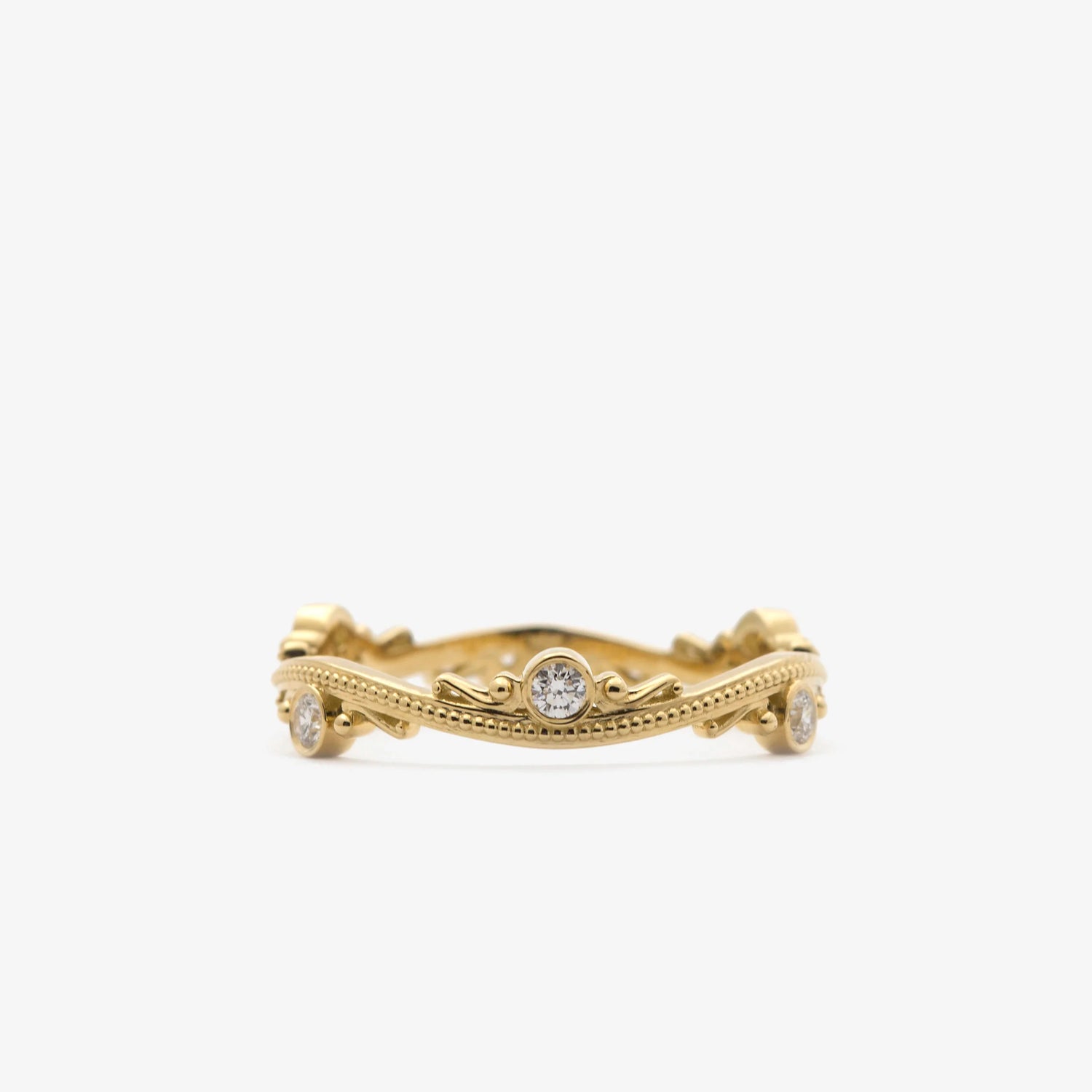 Beaded Wave Ring